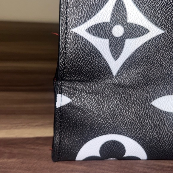 Inspired Monogram Black and White Tote - Picture 10 of 16